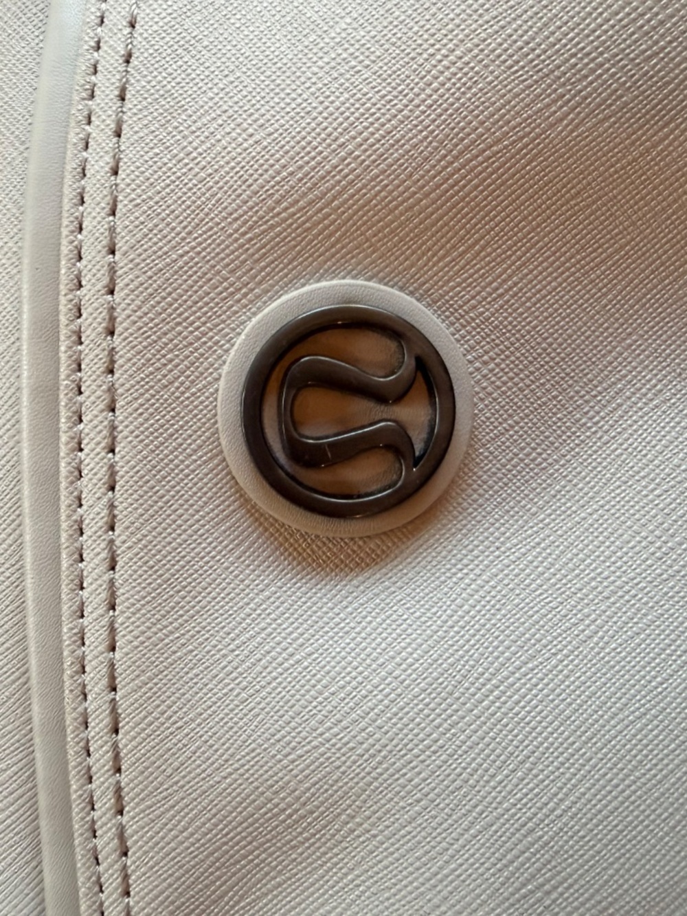 Lululemon Om For One Bag Cream Pink Plaid Lined Gym Tote Travel Bag - Picture 9 of 14